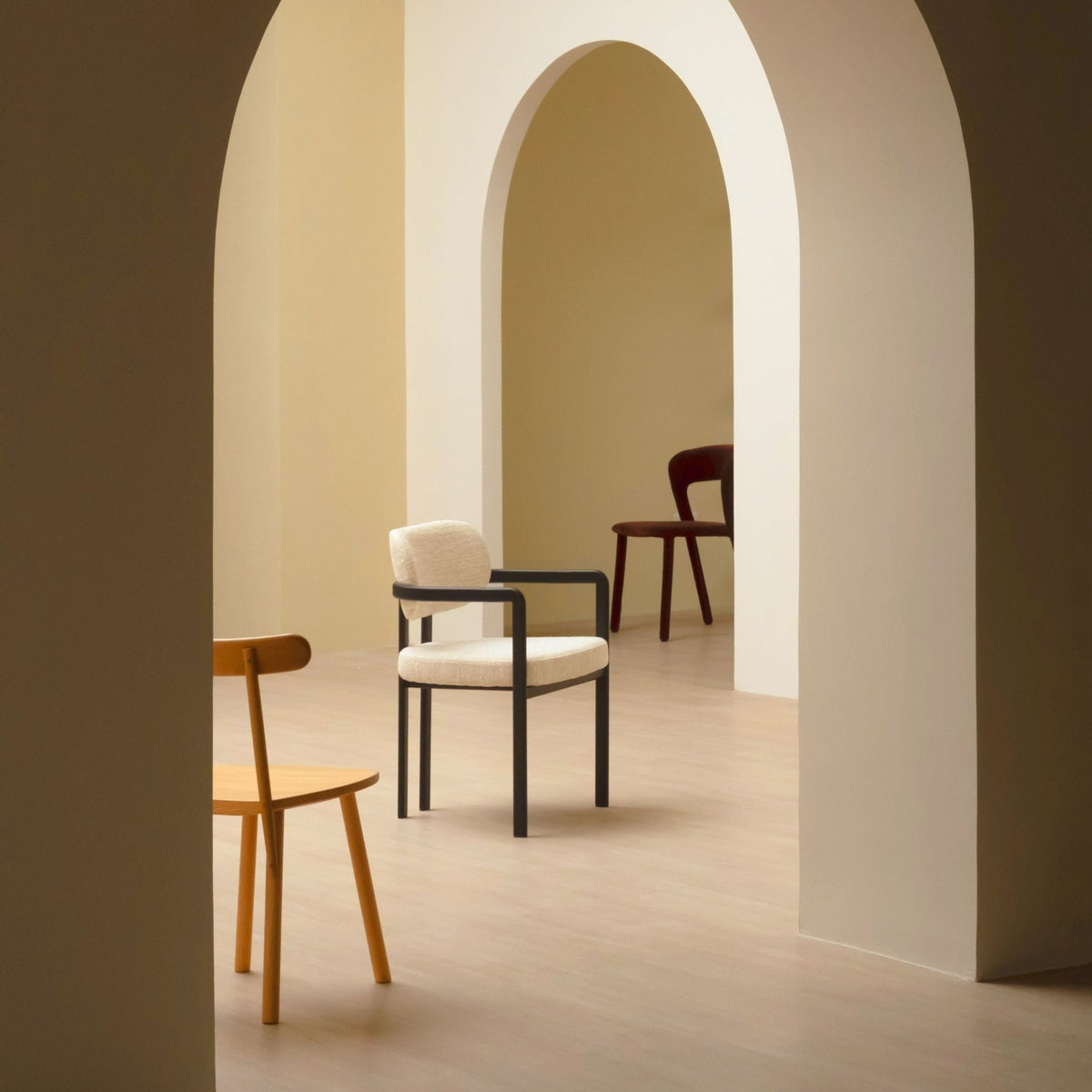 Zenith Armchair - Smoked - Dining Chairs Loom Collection Loom Collection Dubai