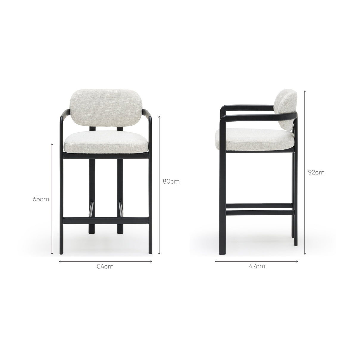 Zenith Counter Chair - Smoked