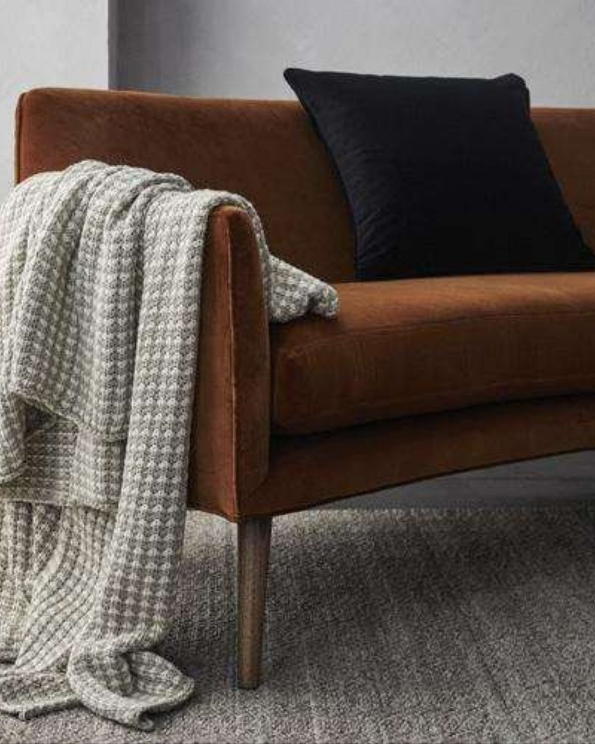 Zoe 50Cm Cushion - Ebony