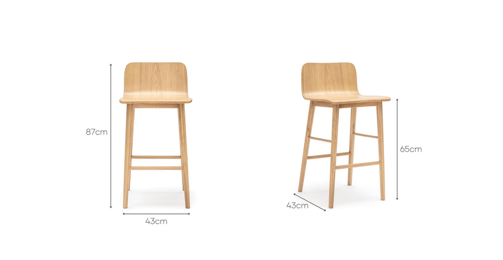 Tami Counter Stool - Light Oak.