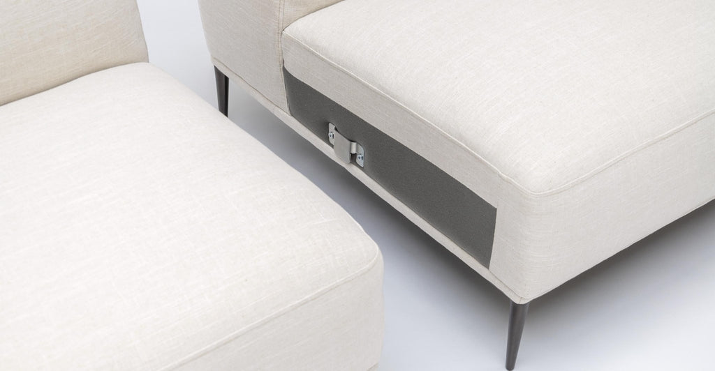 Amelia Corner Sofa - Canvas White.