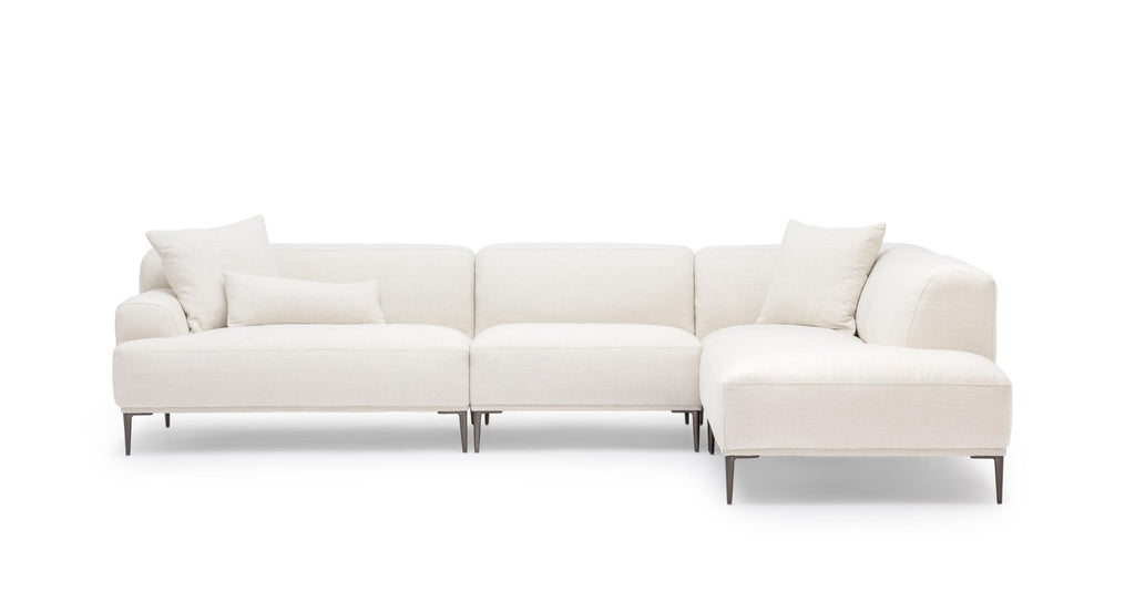 Amelia Corner Sofa - Canvas White.