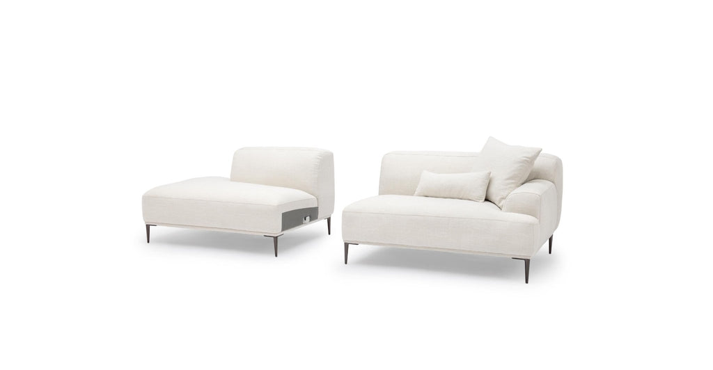 Amelia Open End Sofa - Canvas White.