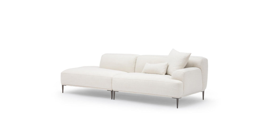 Amelia Open End Sofa - Canvas White.