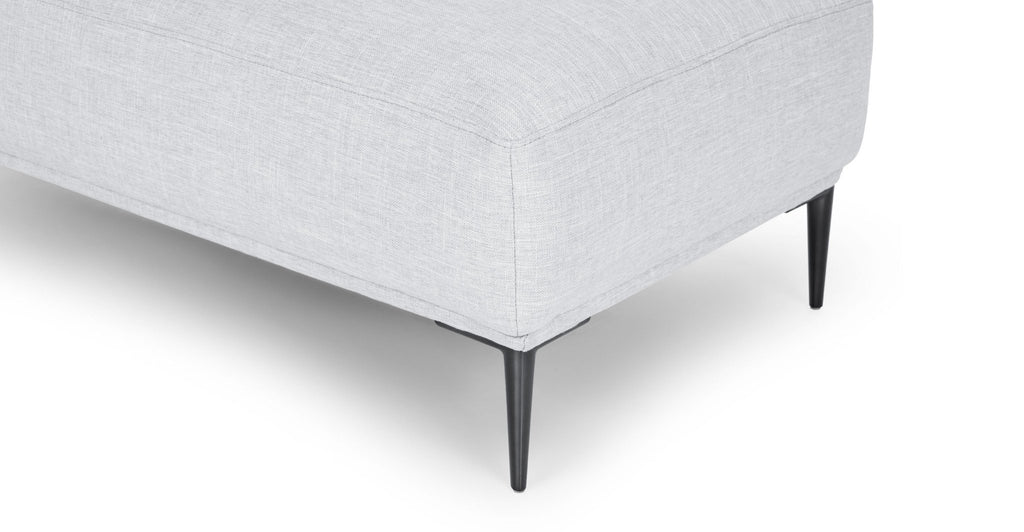 Amelia Ottoman - Silver.