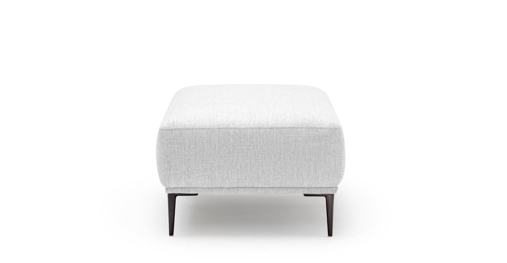 Amelia Ottoman - Silver.