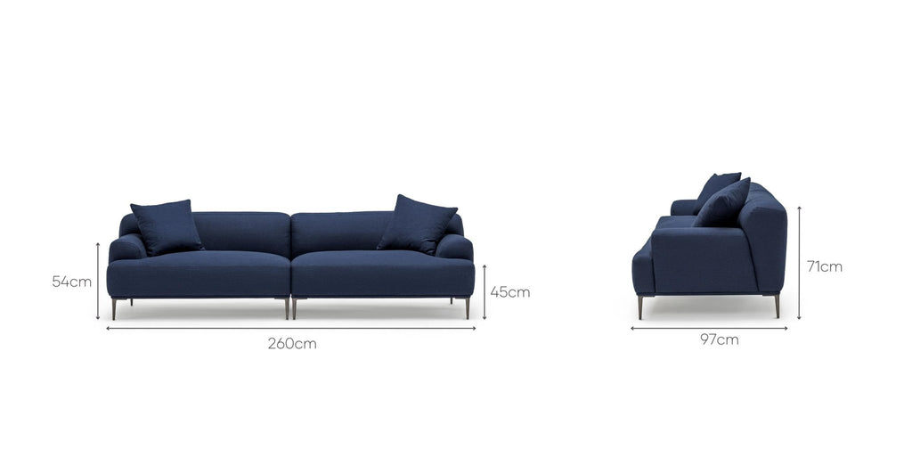 Amelia Sofa - Midnight Blue.