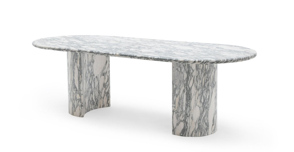 Amiri Dining Table - Arabescato Marble.