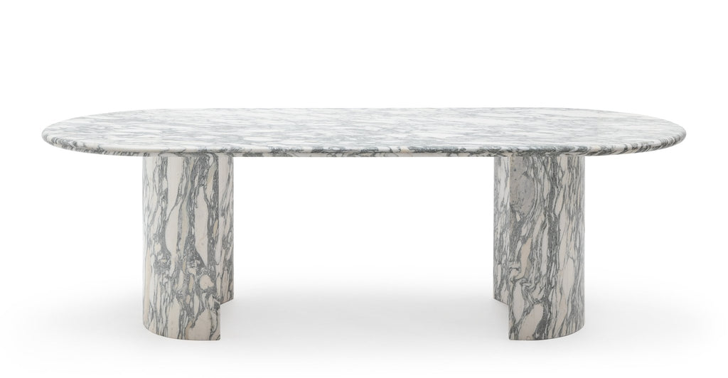 Amiri Dining Table - Arabescato Marble.