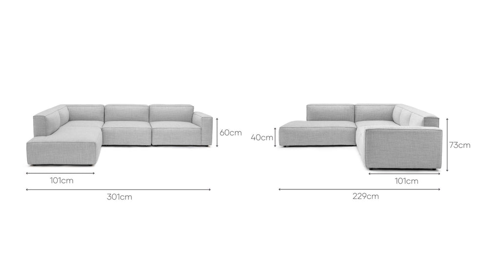 Baker Corner Sofa Set -  Diamond.