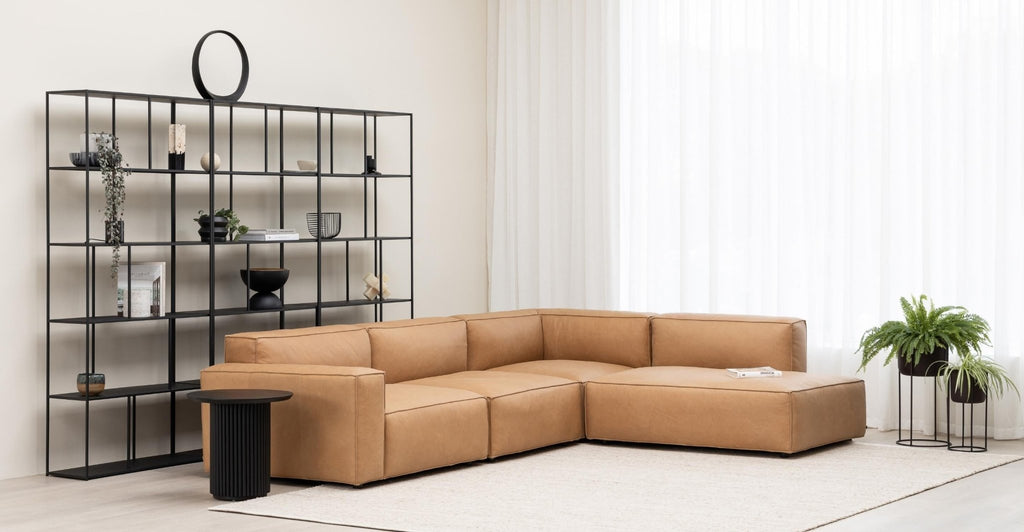 Baker Corner Sofa Set - Pecan.