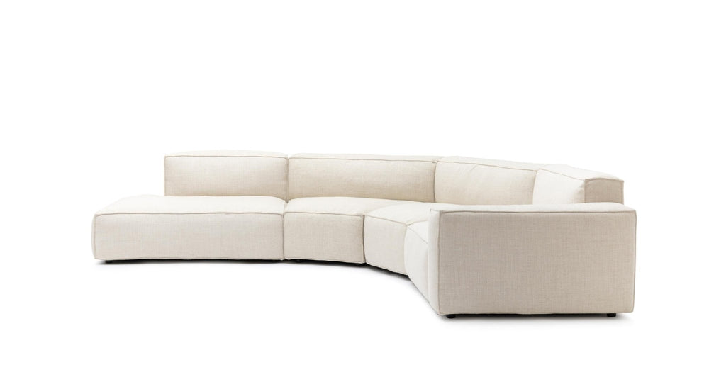 Baker Curved Large Open Sofa - Oatmeal.