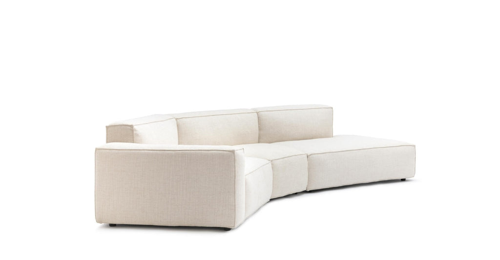 Baker Curved Open Sofa - Oatmeal.