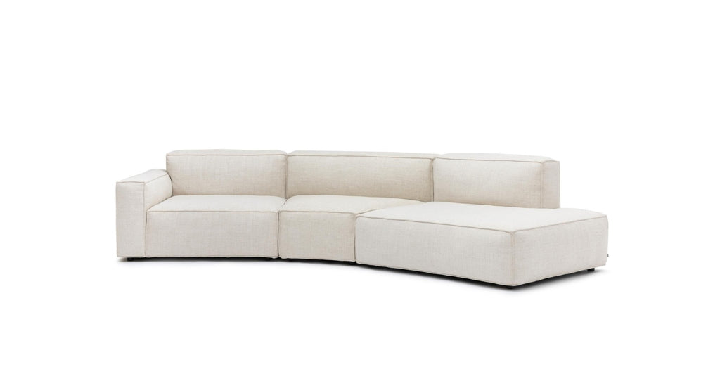 Baker Curved Open Sofa - Oatmeal.