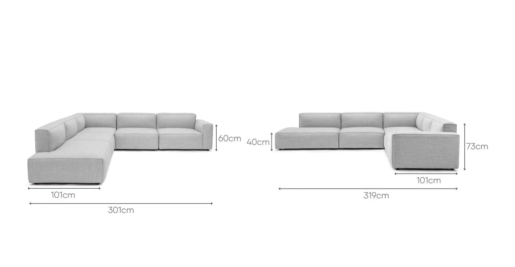 Baker Large Corner Sofa Set -  Diamond.