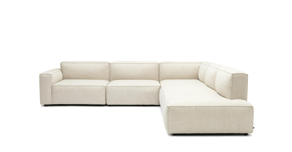 Baker Large Corner Sofa Set - Oatmeal.