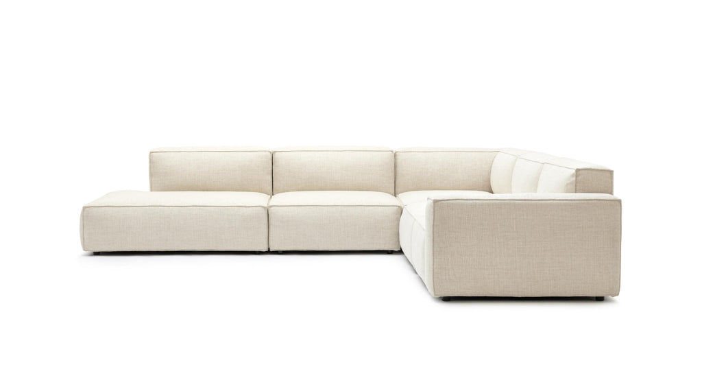 Baker Large Corner Sofa Set - Oatmeal.