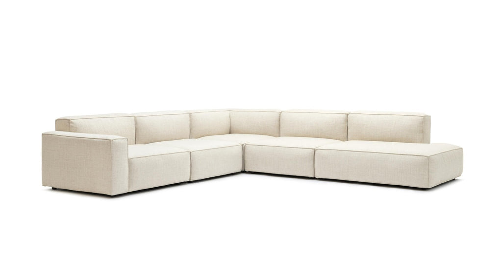 Baker Large Corner Sofa Set - Oatmeal.