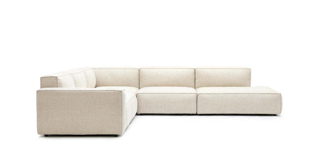 Baker Large Corner Sofa Set - Oatmeal.