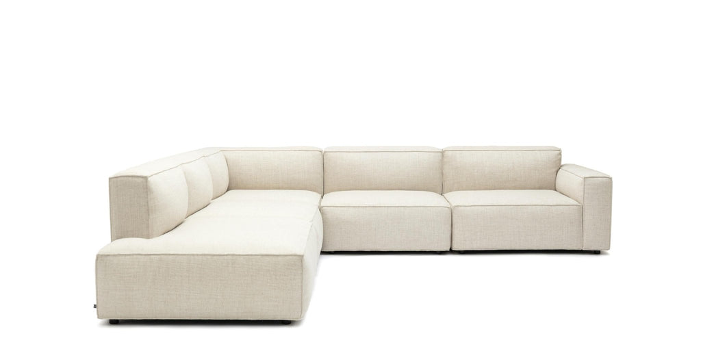 Baker Large Corner Sofa Set - Oatmeal.