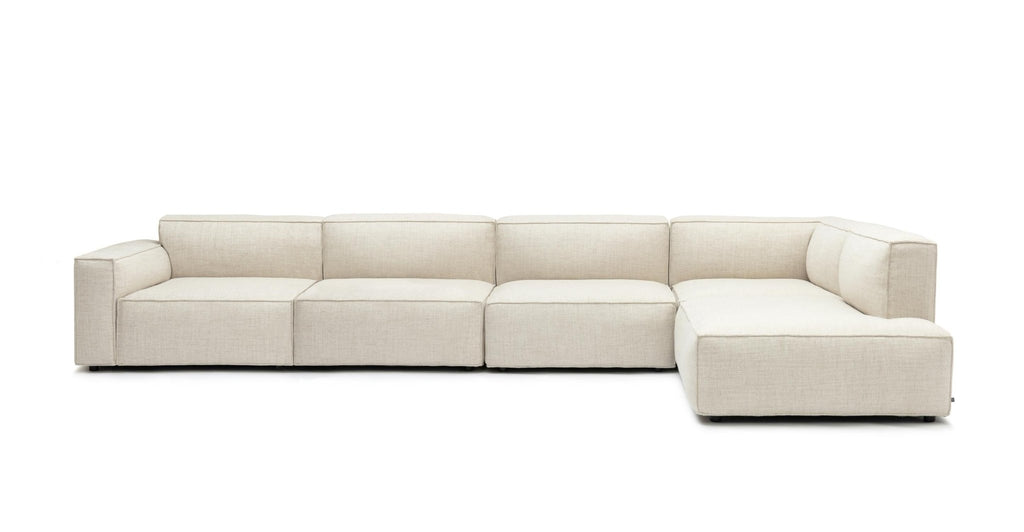 Baker Large Corner Sofa Set - Oatmeal.