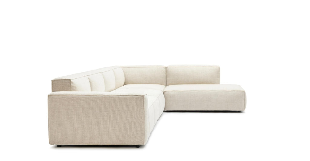 Baker Large Corner Sofa Set - Oatmeal.