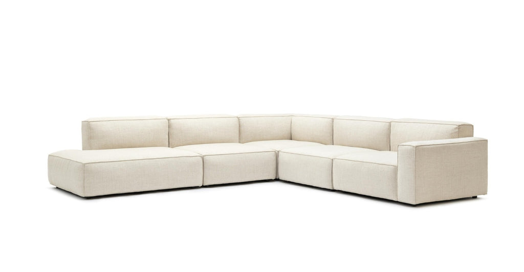 Baker Large Corner Sofa Set - Oatmeal.