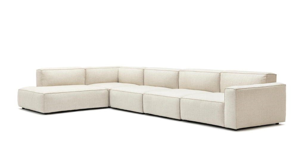 Baker Large Corner Sofa Set - Oatmeal.