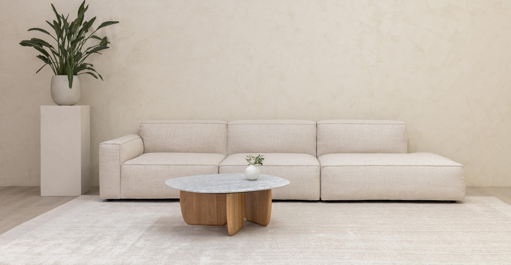 Baker Large Open End Sofa - Oatmeal.