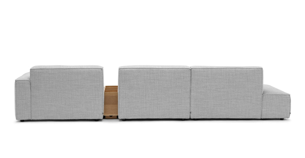 Baker Large Open End Sofa With Storage Table - Diamond.