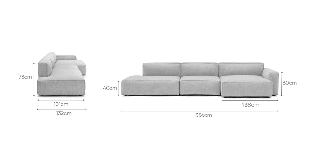 BAKER MEGA LOUNGE SOFA - DIAMOND - THE LOOM COLLECTION