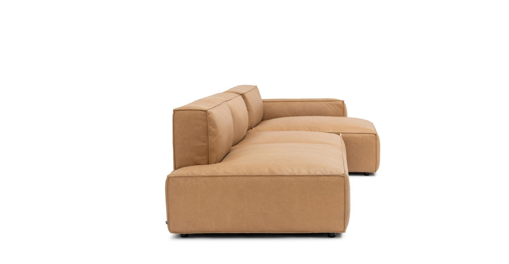 Baker Mega Lounge Sofa With Storage - Pecan Leather.