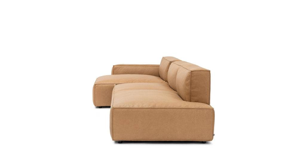 Baker Mega Lounge Sofa With Storage - Pecan Leather.