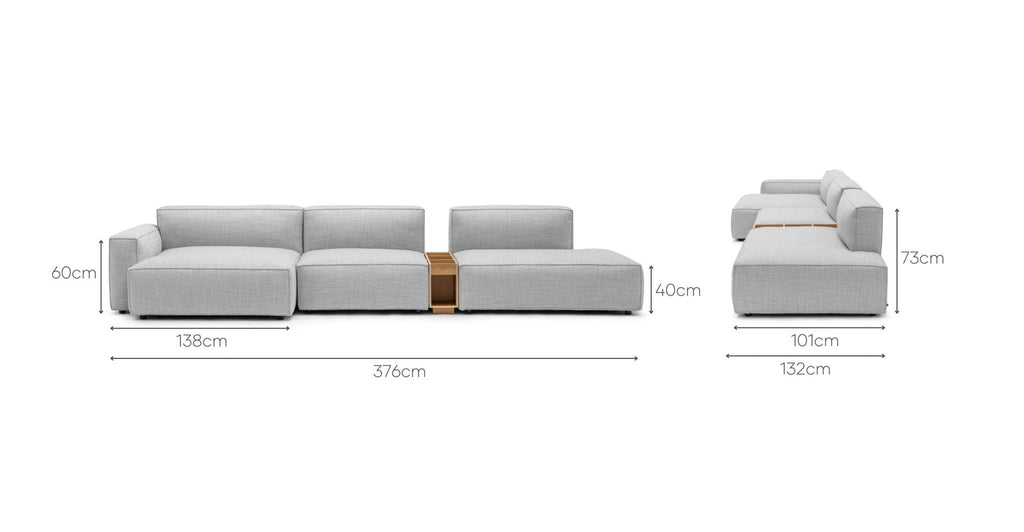 Baker Mega Lounge Sofa With Storage Table - Diamond.