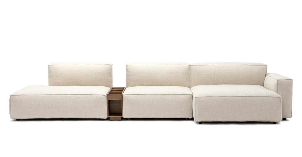 Baker Mega Lounge Sofa With Storage Table - Oatmeal.