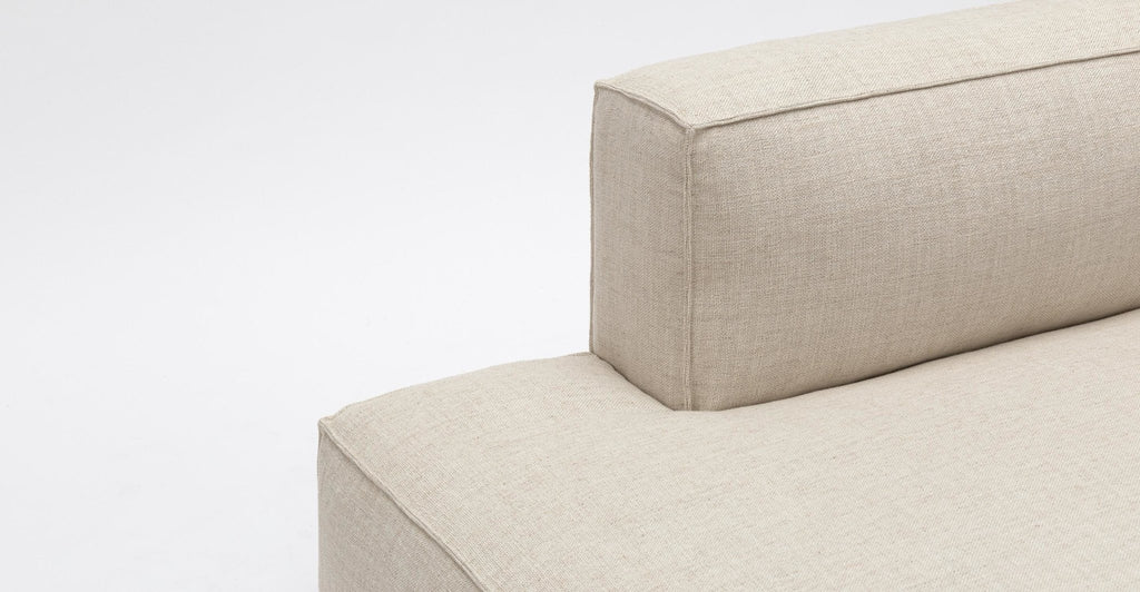 BAKER OPEN END SOFA - OATMEAL - THE LOOM COLLECTION