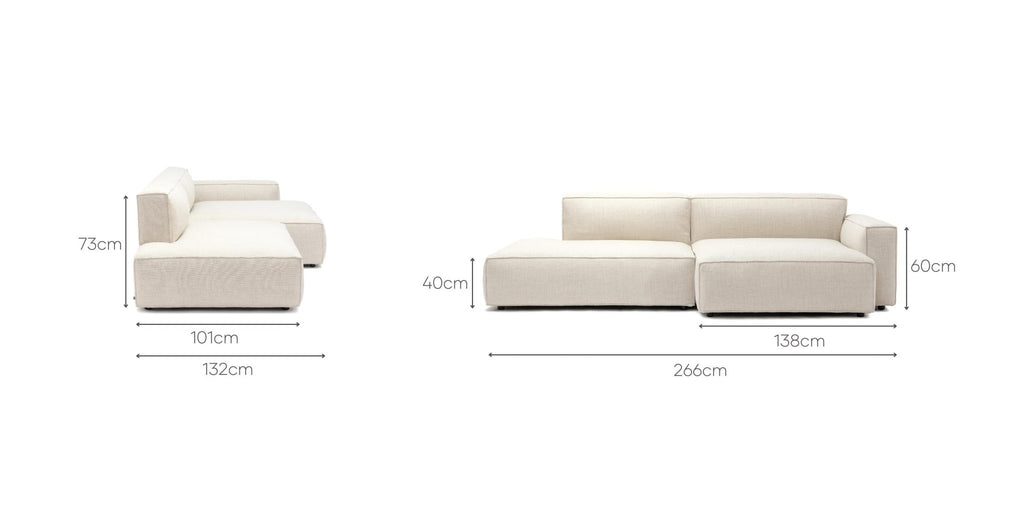 BAKER SECTIONAL - OATMEAL - THE LOOM COLLECTION