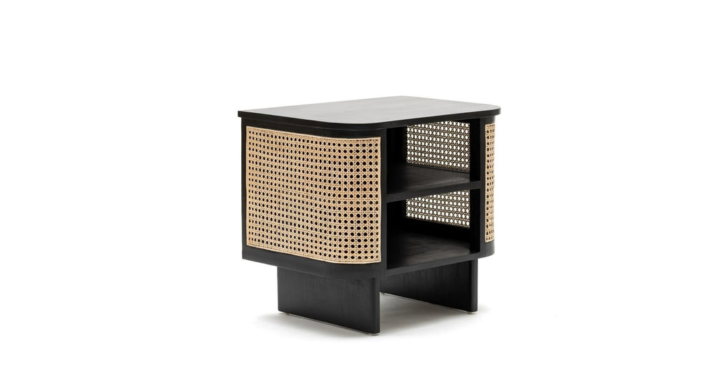 Cali Bedside Table - Black.