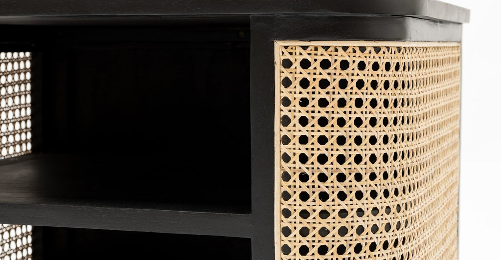 Cali Bedside Table - Black.