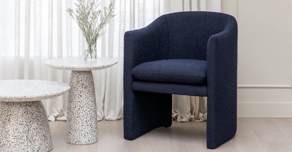 Camden Chair - Navy Boucle.