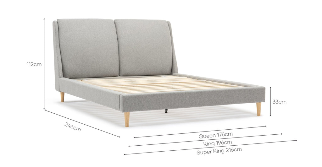 Catalina Standard Bed - Grey.