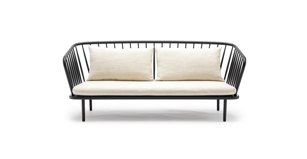 Charles Sofa - Black & West Lake Gesso.