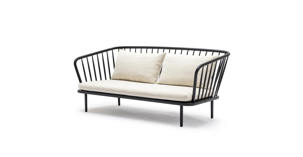 Charles Sofa - Black & West Lake Gesso.