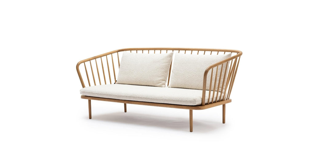 Charles Sofa - Light Oak & Biggello Milk.