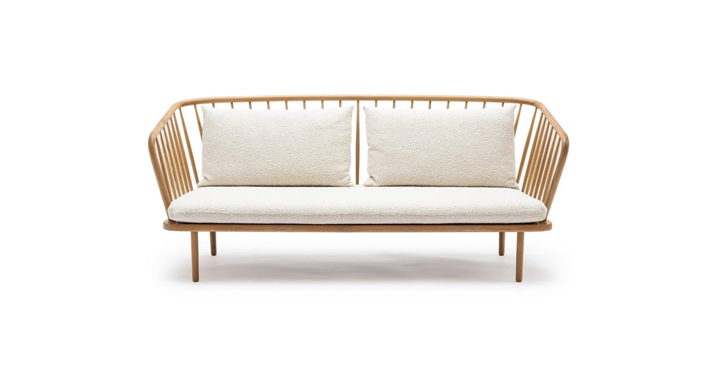 Charles Sofa - Light Oak & Biggello Milk.