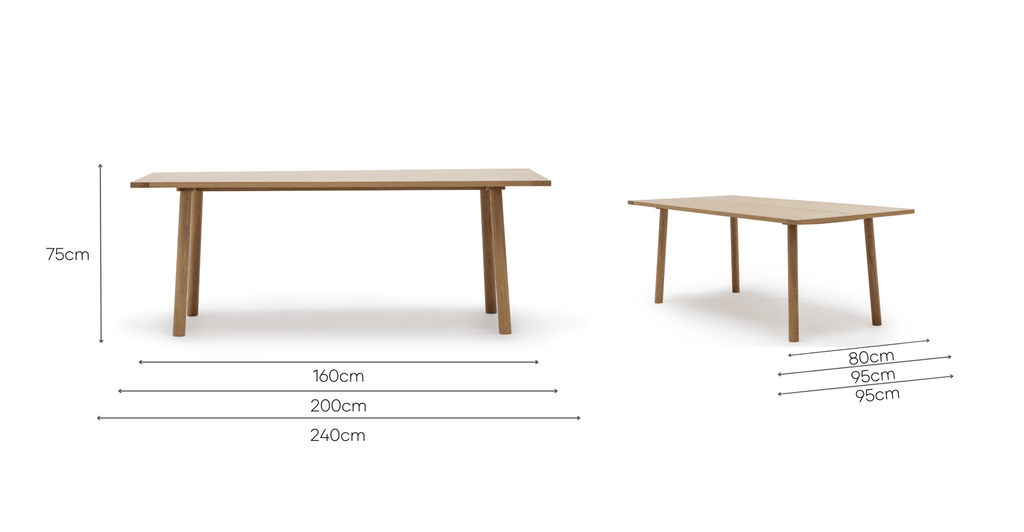 Coco Dining Table - Light Oak.