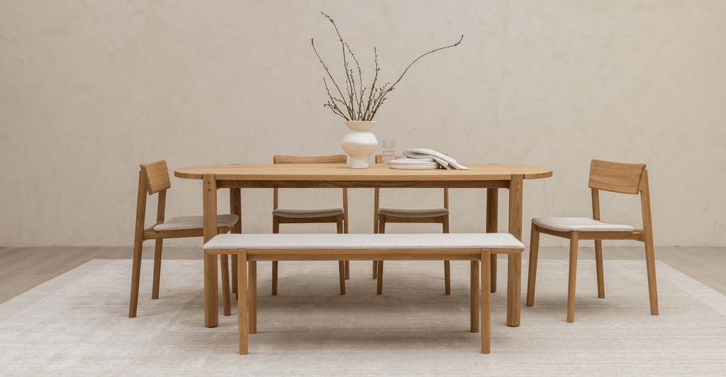 Cove Oval Dining Table - Light Oak.