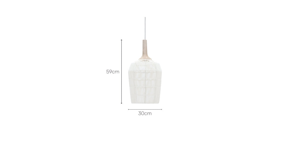 Davila Pendant Lamp - Stonewhite.