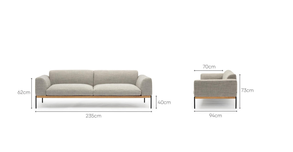 Department 235 Sofa - Oak & Harbour.