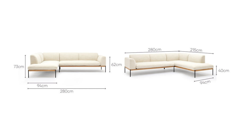 Department L-Shape Sofa - Gesso.